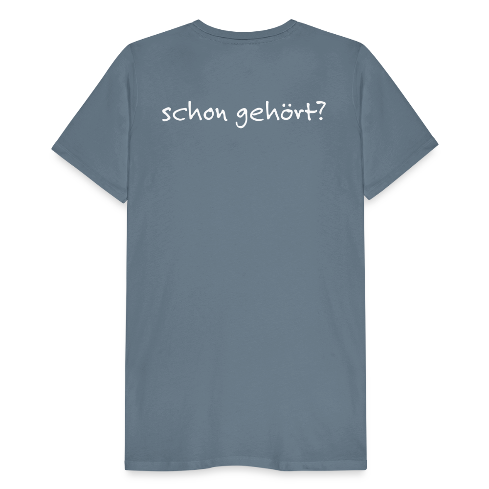 Schon gehört? - Blaugrau