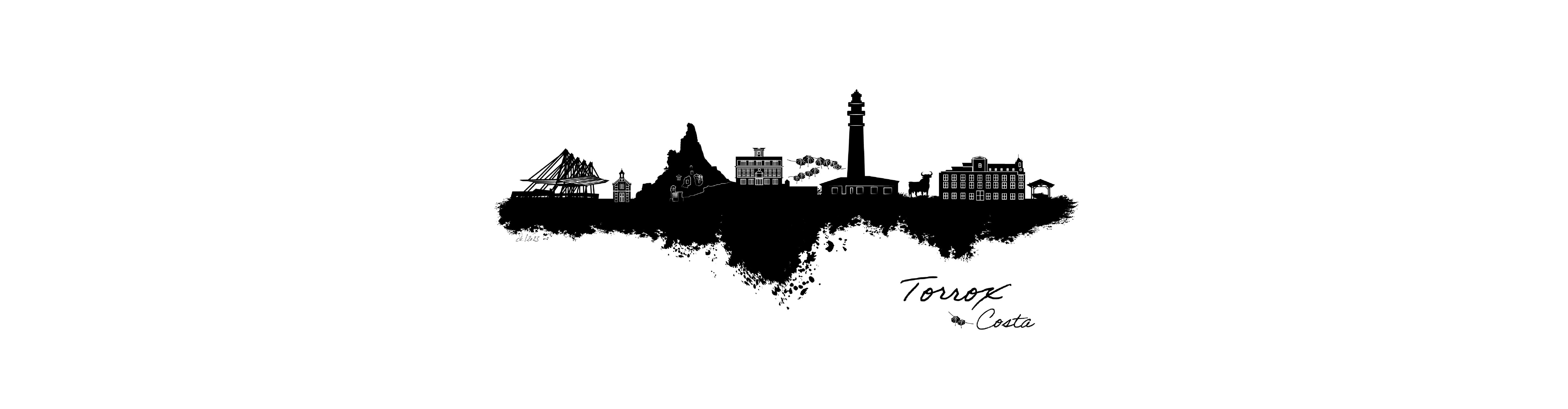 Dorfposter: Skyline Torrox (Spanien) Banner