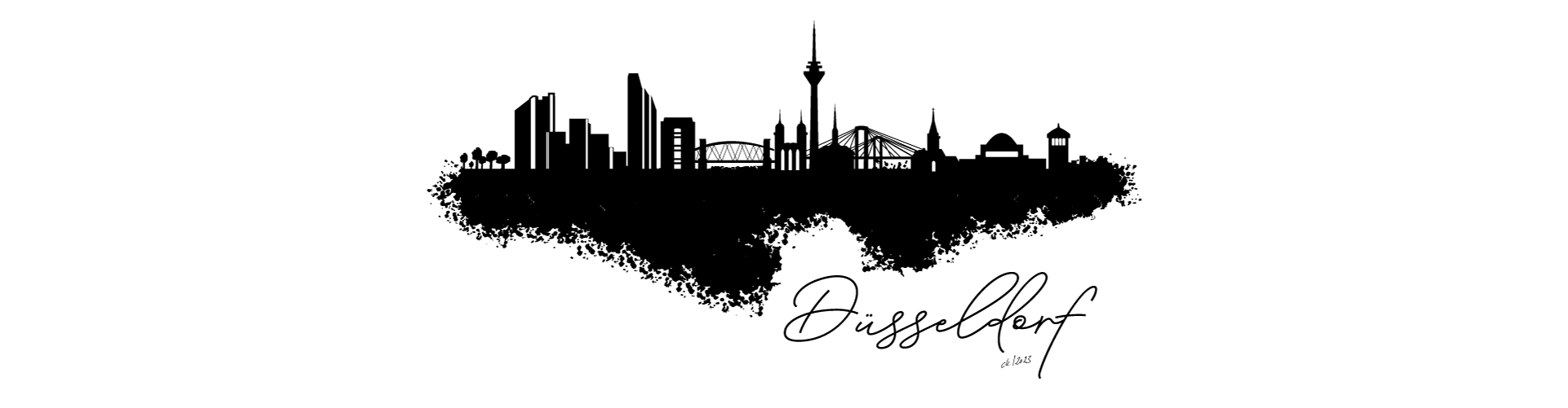Dorfposter Düsseldorf Skyline