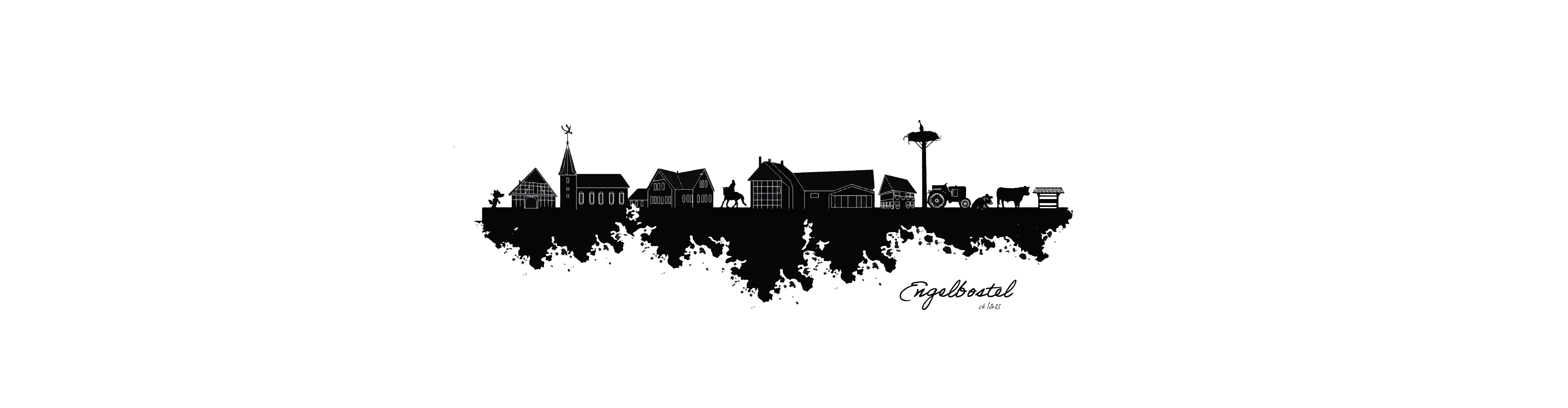 Dorfposter: Skyline Engelbostel Banner