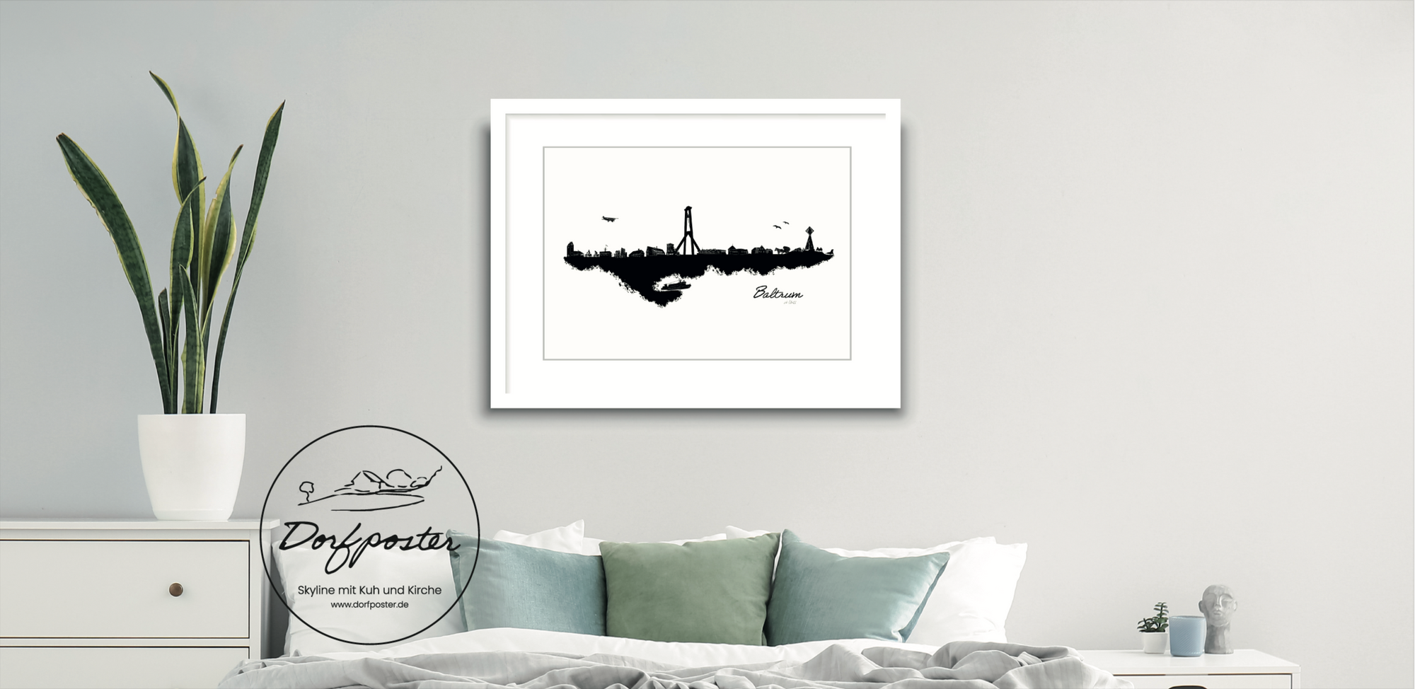Dorfposter Skyline aus deiner Heimat von deinem Dorf