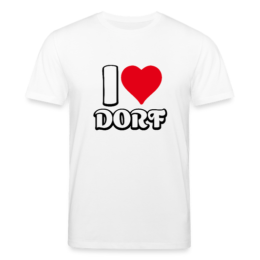 Dorfposter Bio-T-Shirt Love - Weiß