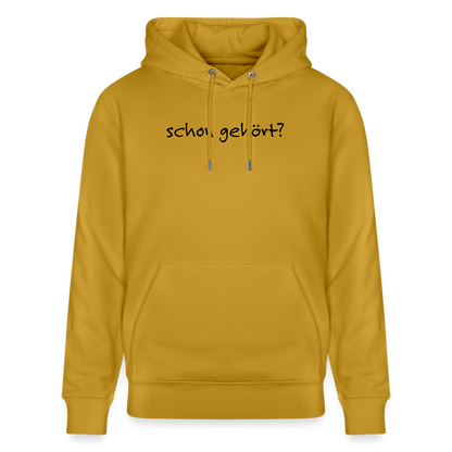 Dorfposter schon gehört Bio-Hoodie von Stanley/Stella - Ocker