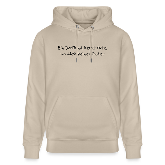 Dorfposter Orte Bio-Hoodie von Stanley/Stella - Beige