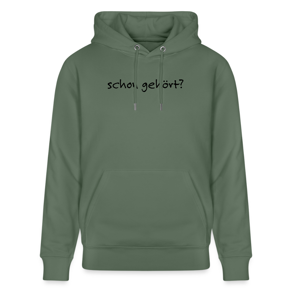 Dorfposter schon gehört Bio-Hoodie von Stanley/Stella - Tanngrün