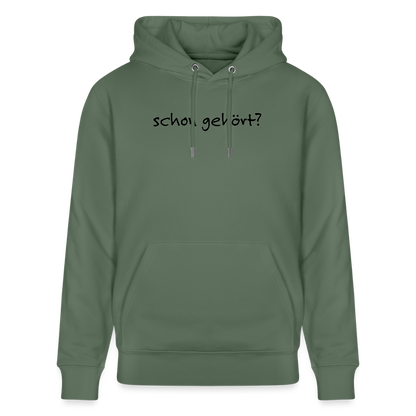 Dorfposter schon gehört Bio-Hoodie von Stanley/Stella - Tanngrün