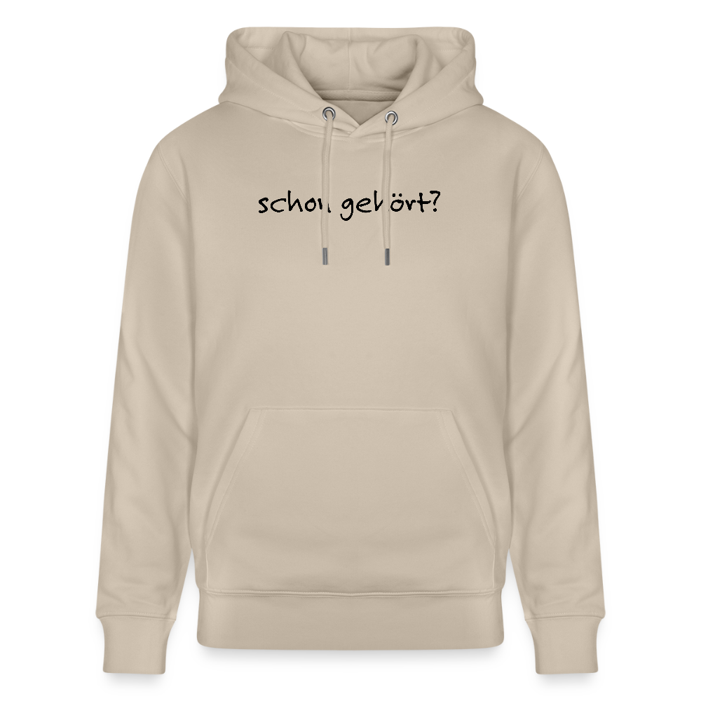 Dorfposter schon gehört Bio-Hoodie von Stanley/Stella - Beige