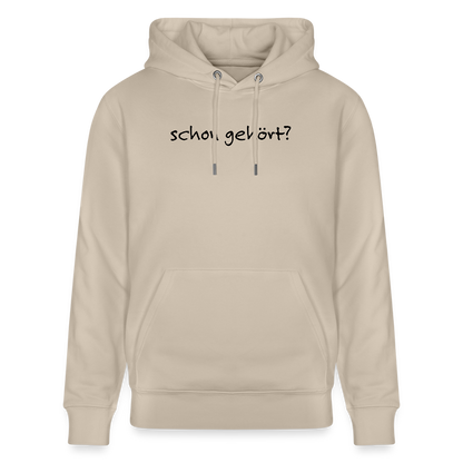 Dorfposter schon gehört Bio-Hoodie von Stanley/Stella - Beige
