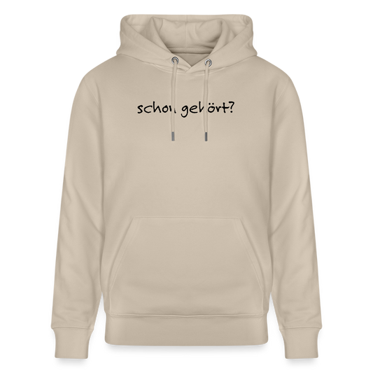 Dorfposter schon gehört Bio-Hoodie von Stanley/Stella - Beige