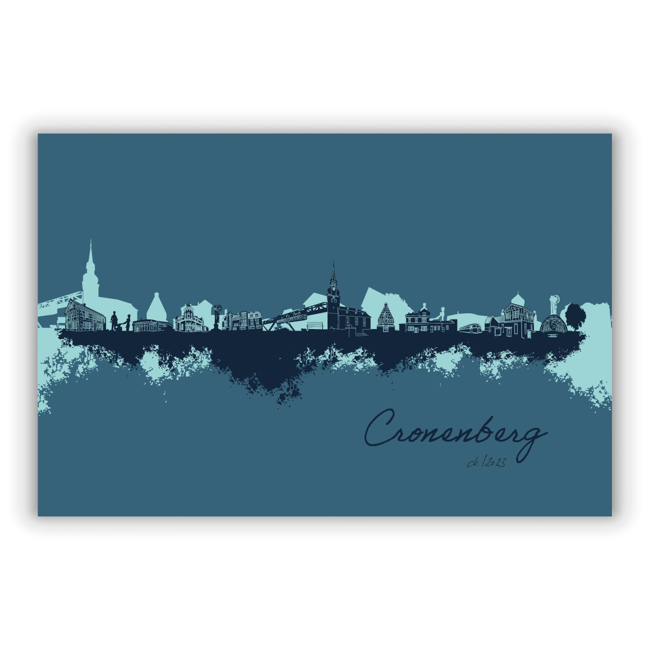 Dorfposter: Cronenberg AluPOP blau