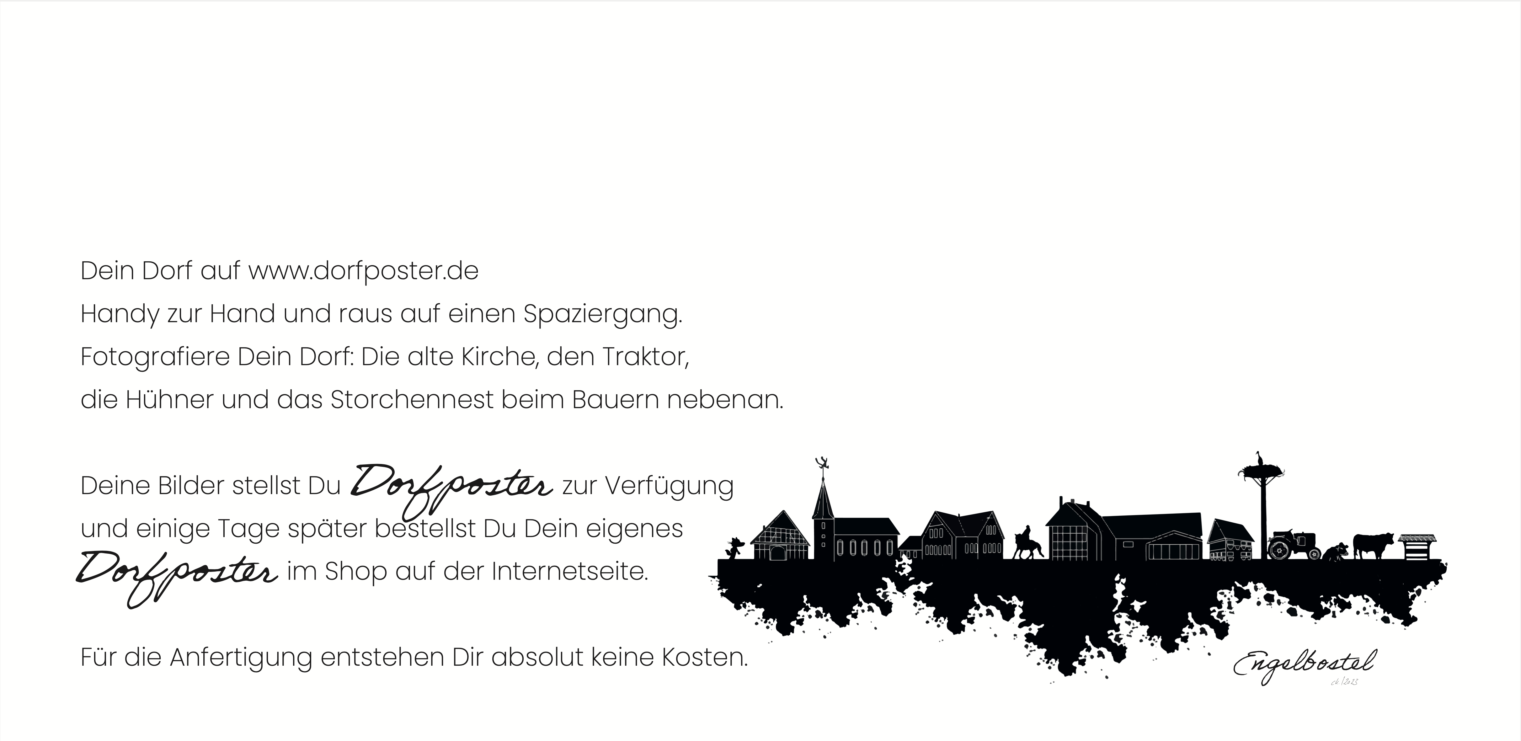 Dorfposter: Dein Dorf auf Poster Banner