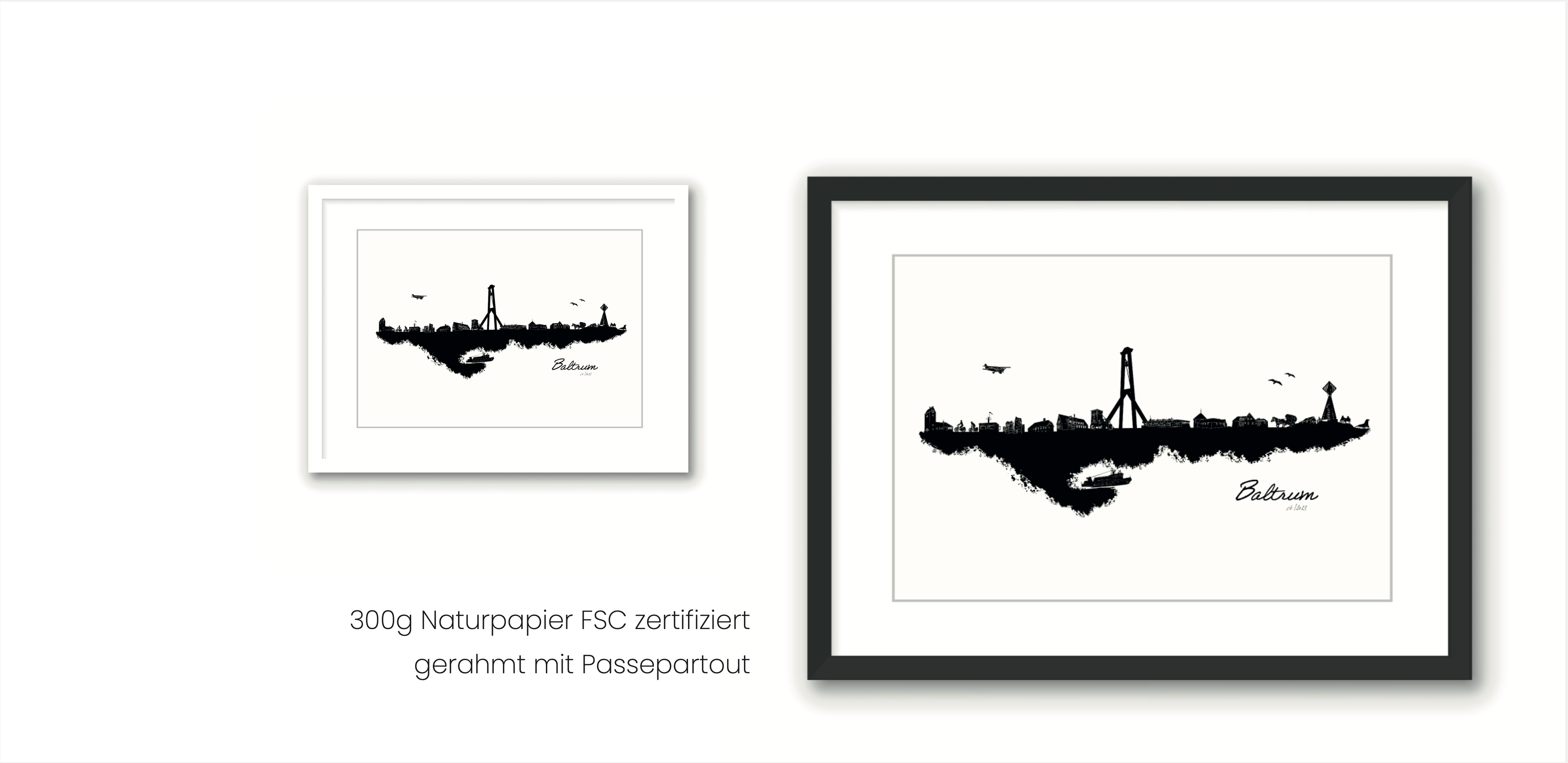 Dorfposter: Bild von Baltrum Skyline Banner