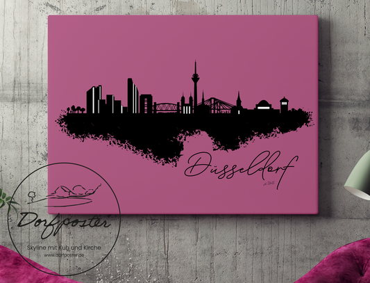 Dorfposter Düsseldorf Wunschfarbe