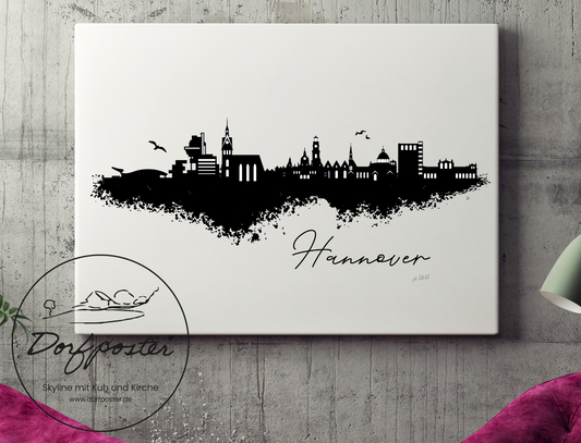 Dorfposter Hannover Leinwand