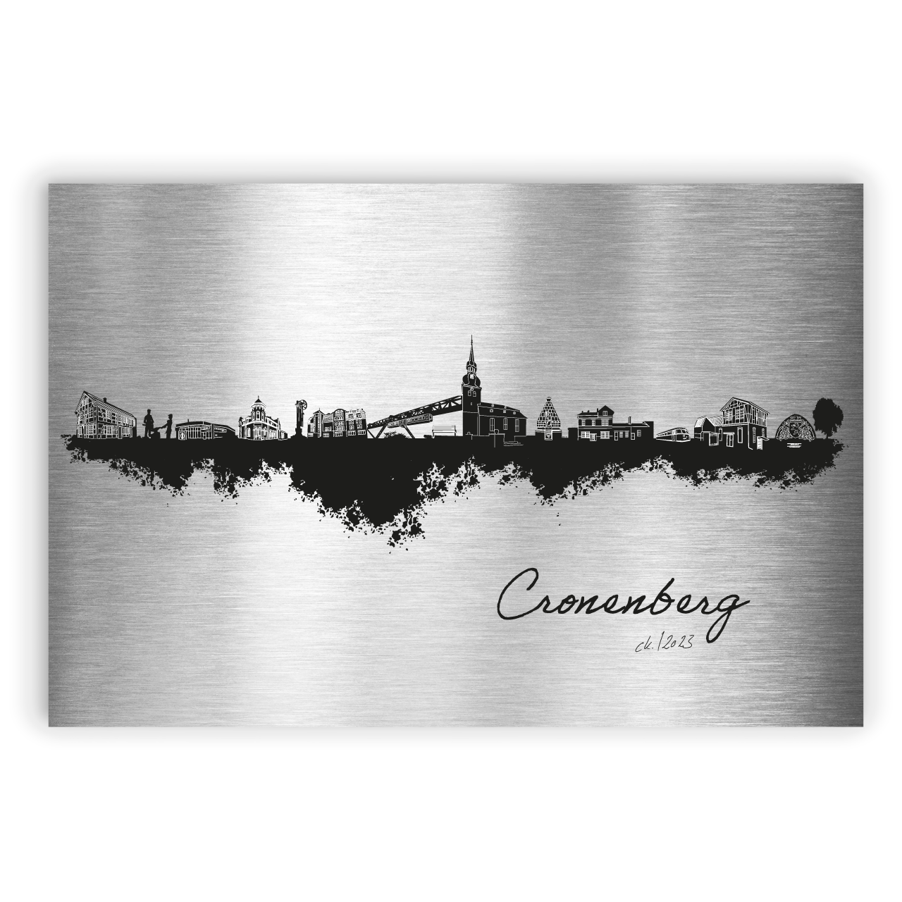 Dorfposter: Cronenberg Aluminum gebürstet