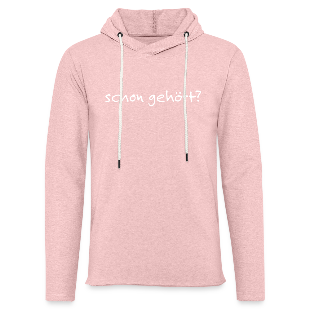 Kapuzensweatshirt Unisex - Rosa-Creme meliert