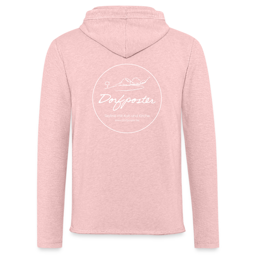 Kapuzensweatshirt Unisex - Rosa-Creme meliert